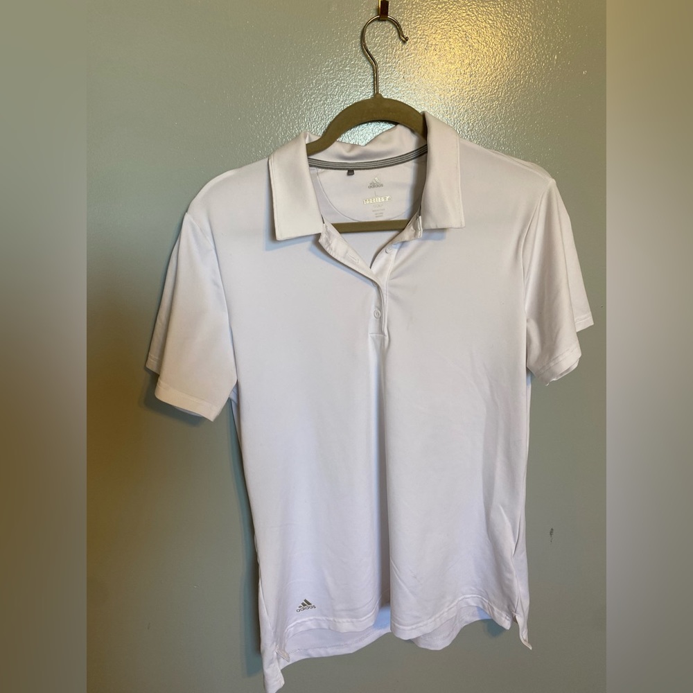 Adidas Golf Shirt Womens Large White